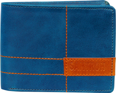 

SAMTROH Men Blue Genuine Leather Wallet(6 Card Slots)