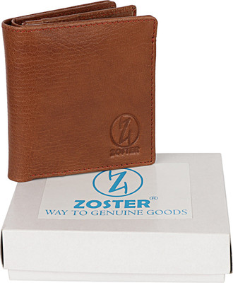 

Zoster Men Brown Genuine Leather Wallet(8 Card Slots)