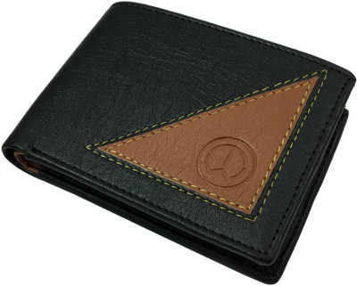 

SA Enterprises Boys Tan Artificial Leather Wallet(3 Card Slots), Black