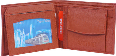 

SAMTROH Men Tan Artificial Leather Wallet(5 Card Slots)