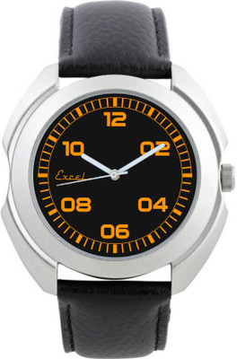 

Excel Black Dial with Black Strap Watch For Mens & Boys Watch - For Men