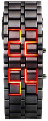 

Happy Deals Full Black Chain Belt Led Watch FOr-Men,Boys Watch - For Men