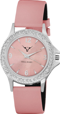

WILL HORN WH-6005 Awesome Pink Dial and Pink Strap Wrist Watch Watch - For Women