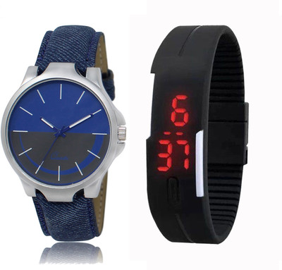 

CM Kids Watch Combo With New Designed LR 024_Black LED Watch - For Boys