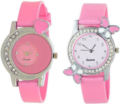 

SPINOZA KNK-789C15K New trending Butterfly and Heart desing Case atrractive watch for Girls Watch - For Girls