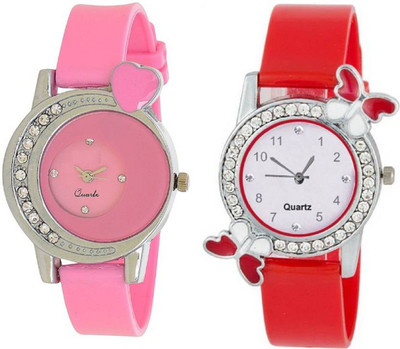 

KNACK K574N58K Latest Heart and Butterfly on case desing watch for girls Watch - For Girls