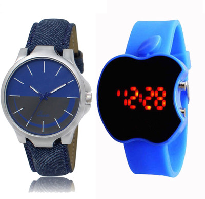 

CM Kids Watch Combo With New Designed LR 024_Blue Apple Watch - For Boys