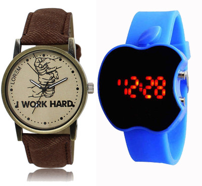 

CM Kids Watch Combo With New Designed LR 029_Blue Apple Watch - For Boys