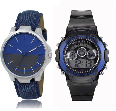 

CM Kids Watch Combo With New Designed LR 024_Blue Sport Watch - For Boys