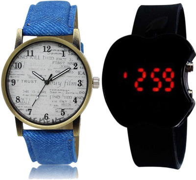 CM Kids Watch Combo With New Designed LR 028_Black Apple Watch - For Boys