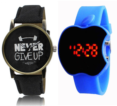 

CM Kids Watch Combo With New Designed LR 027_Blue Apple Watch - For Boys