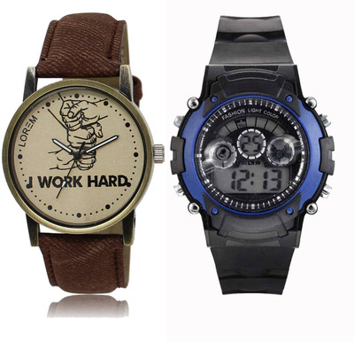 

CM Kids Watch Combo With New Designed LR 029_Blue Sport Watch - For Boys