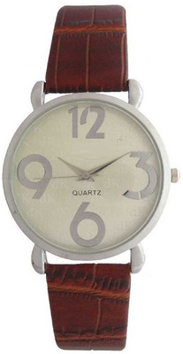 

Rage Enterprise New Stylish Designer Looking Brown Leather Strap Silam Dial Men & Women Watch Watch - For Boys