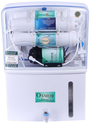 

Osmor Crystal Diamond TDS controller RO WITH 10 LITER TANK 8 L RO Water Purifier(White)