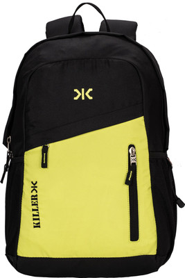 

Killer Munich 29L Trendy Polyester Black & Parrot Green Laptop Backpack 29 L Laptop Backpack(Black), Black+p.green