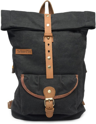 

The House of Tara Coated Canvas Day 19 L Backpack(Black)