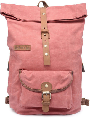 

The House of Tara Coated Canvas Day 19 L Backpack(Pink)