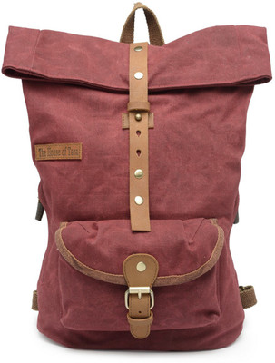 

The House of Tara Coated Canvas Day 19 L Backpack(Maroon)