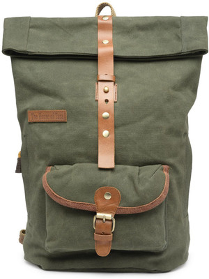 

The House of Tara Coated Canvas Day 19 L Backpack(Green)