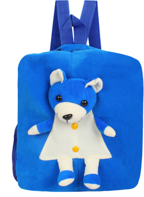 

star fashion Teddy Face Under five years kids School Bag For Kids Girls Boys Picnic Bag 14 Inches -Blue - 14 inch(Blue)