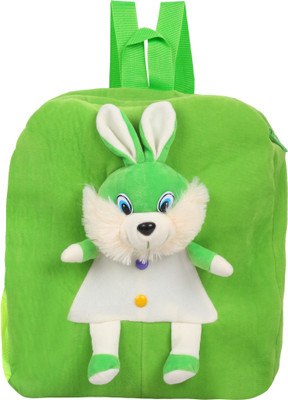 

star fashion Rabbit Face Under five years kids School Bag For Kids Girls Boys Picnic Bag 14 Inches -Green - 14 inch(Green)