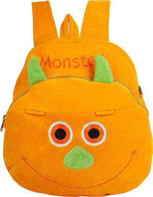 

star fashion Half Flap Monstef Face Under five years kids School Bag For Kids Girls Boys Picnic Bag Birthday Gift 14 Inches -Yellow Size (L X B X H ) ( 25 x 7 x 35 CM ) 5 Litre - 14 inch(Yellow)