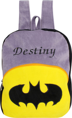 

star fashion Batman Destiny kids School Bag Under five years Kids Girls Boys Birthday Gift Picnic Bag 14 Inches -Yellow Size (L X B X H ) ( 25 x 7 x 35 CM ) 5 Litre - 14 inch(Yellow)