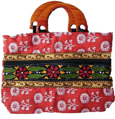 

made in santiniketan Big-Fiber-Handle Multipurpose Bag(Multicolor, 5 L)