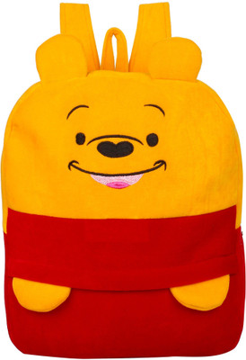 

star fashion Pooh Face kids School Bag For Kids Girls Boys Picnic Bag Birthday Gift Under 6 Years Kids 14 Inches -RED -Yellow Size (L X B X H ) ( 25 x 7 x 35cms ) 5 Litre - 14 inch(Yellow)