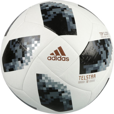 

ADIDAS World Cup TGLID Football - Size: (Pack of 1, Multicolor, White;black;silvmt