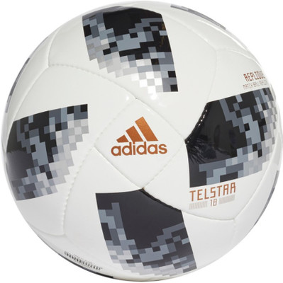 

ADIDAS World Cup REPL Football - Size: (Pack of 1, Multicolor, White;black;silvmt