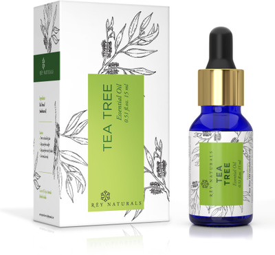 

Rey Naturals Tea Tree Essential Oil for Skin, Hair and Acne care(15 ml)