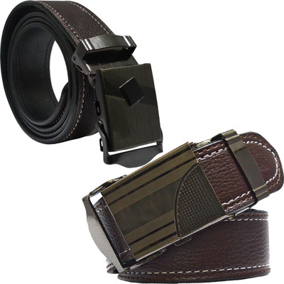 

Sun Shopping Men Formal Brown Synthetic Belt