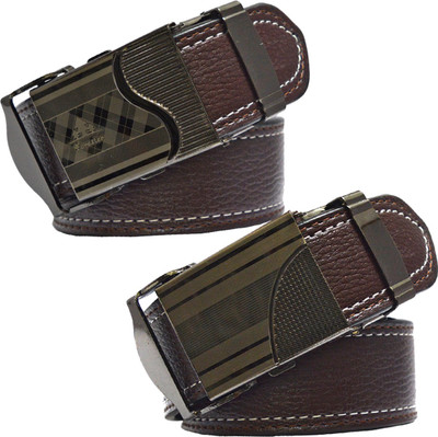 

Sun Shopping Men Formal Brown Synthetic Belt