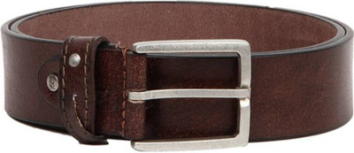 

Flying Machine Men Casual Brown Genuine Leather Belt, Dark brown