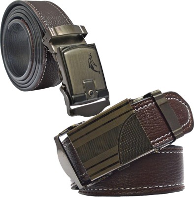 

Sun Shopping Men Formal Brown Synthetic Belt