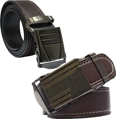 

Sun Shopping Men Formal Brown Synthetic Belt