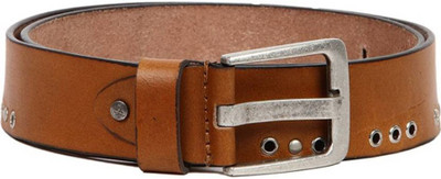 

Flying Machine Men Casual Brown Genuine Leather Belt