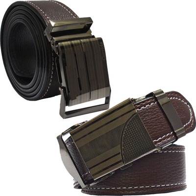 

Sun Shopping Men Formal Brown Synthetic Belt
