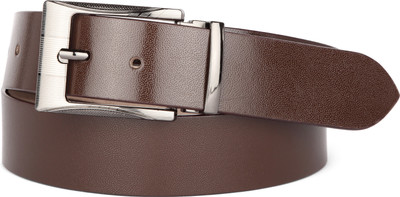 

U+N Men & Women Formal Brown Genuine Leather Belt