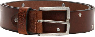

Flying Machine Men Casual Brown Genuine Leather Belt, Dark brown