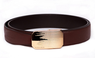 

BlackBuck Men Casual Brown Genuine Leather Belt