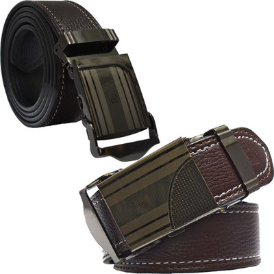 

Sun Shopping Men Formal Brown Synthetic Belt