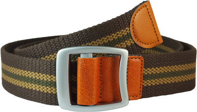 

Ammvi Creations Men Casual Brown Canvas Belt