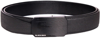 

BlackBuck Men Casual Black Genuine Leather Belt
