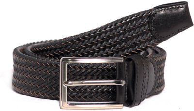 

BlackBuck Men Casual Black Canvas Belt