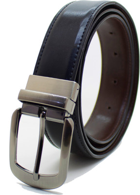 

NIetz Men Casual Black Genuine Leather Reversible Belt