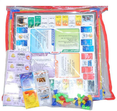 

Sunshine International 2-In-1 Business and Ludo - Wooden Board Game Board Game