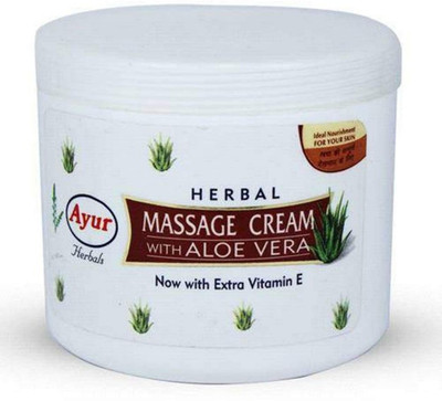 Ayur Herbal Massage Cream With Aloe Vera(500 ml)