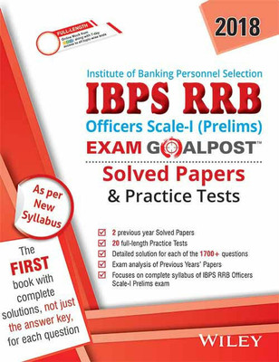 Wiley's Ibps Rrb Officers Scale-I (Prelims) Exam Goalpost Solved Papers and Practice Tests(English, Paperback, unknown)